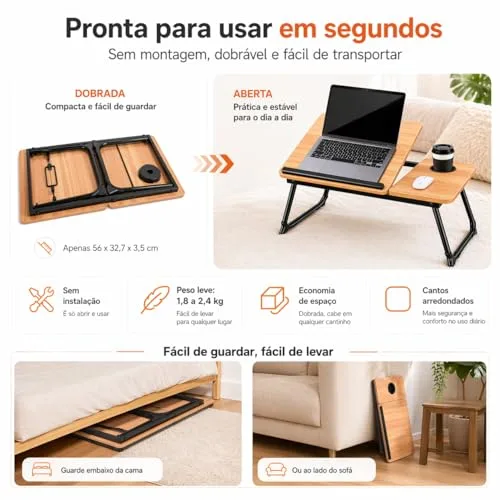 Mesa portátil para usar na cama - foto 6