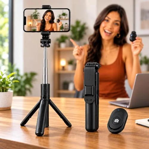 Tripé extensível para celular