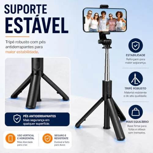 Pau de selfie com tripé - foto 4