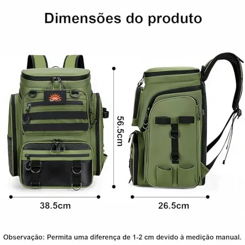 Mochila de pesca com suporte de vara - foto 2