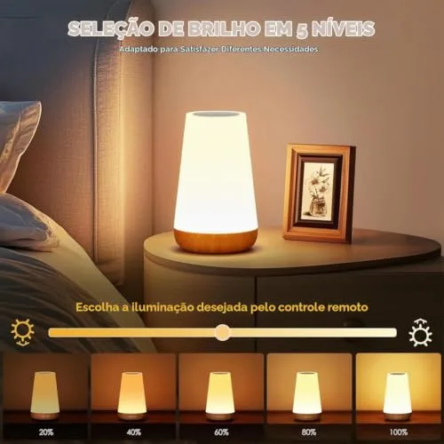 Abajur LED com controle remoto - foto 3