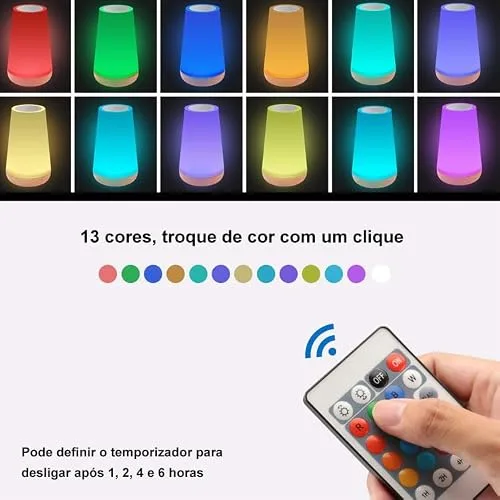 Abajur com controle remoto - foto 5