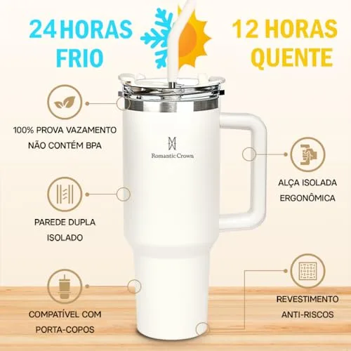 Kit de copos térmicos com canudo - foto 3