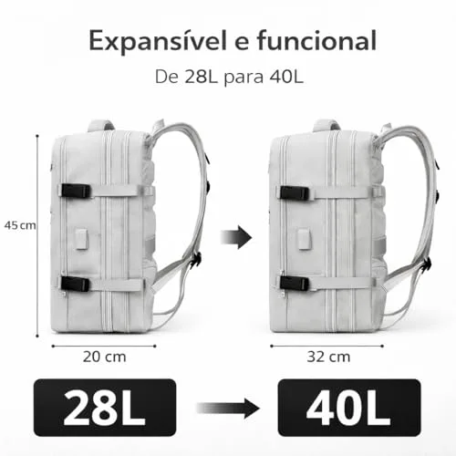 Mochila de viagem expansível de 40 litros - foto 3