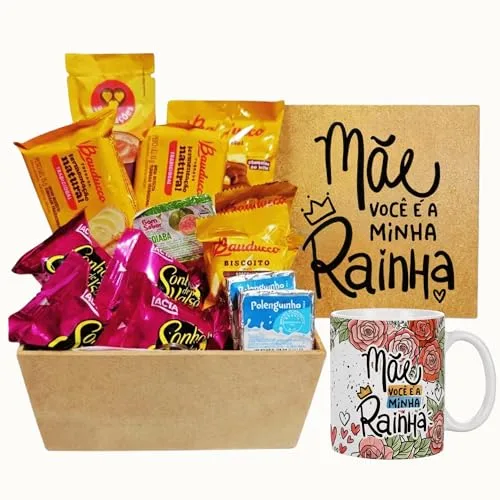 Cesta de café da manhã para mãe