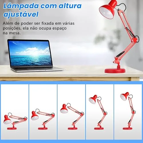 Luminária de mesa articulada - foto 4