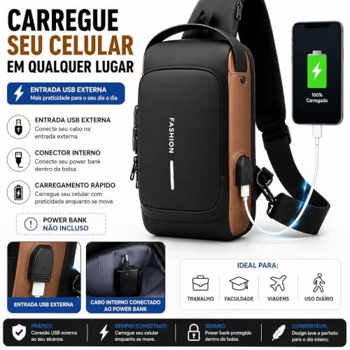 Bolsa transversal antifurto - foto 4