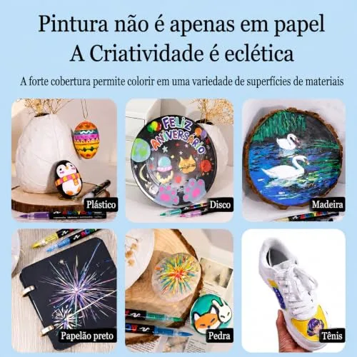 Conjunto de canetas marcadoras com 24 cores - foto 6