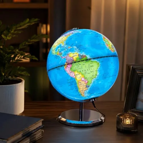 Globo terrestre iluminado - foto 3