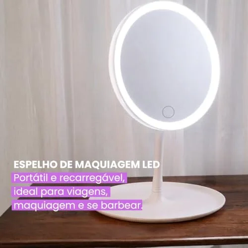 Espelho de maquiagem com LED - foto 2