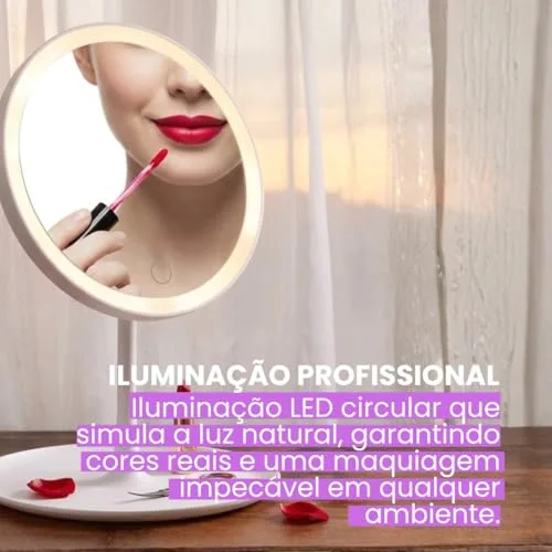 Espelho de maquiagem com LED - foto 4