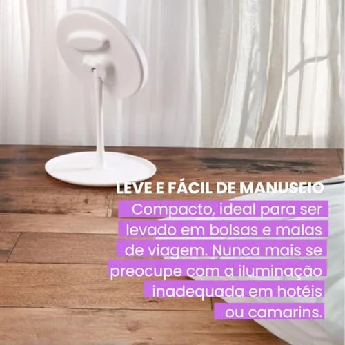 Espelho de maquiagem com LED - foto 6