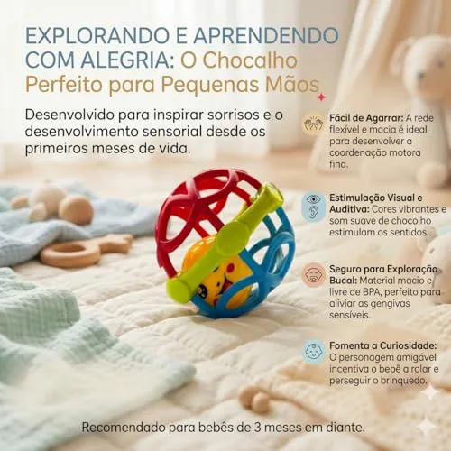 Kit de chocalhos e mordedores para recém-nascido - foto 3