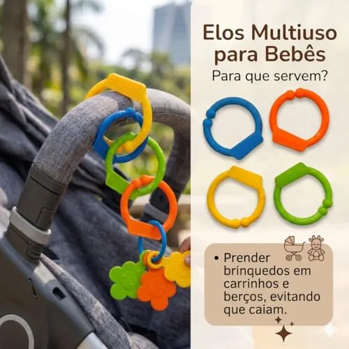 Kit de chocalhos e mordedores para recém-nascido - foto 6