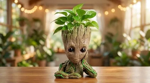 Vaso do Baby Groot que vira porta-canetas - foto 4