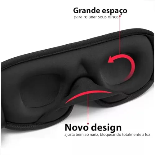 Máscara de dormir com bloqueio total - foto 5