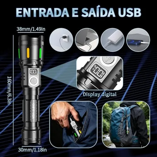 Lanterna tática recarregável - foto 4
