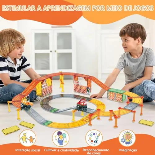 Pista magnética de montar com carrinhos - foto 3