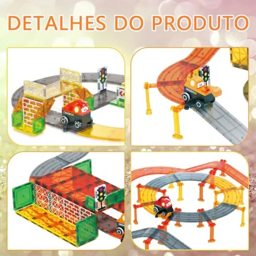 Pista magnética de montar com carrinhos - foto 6