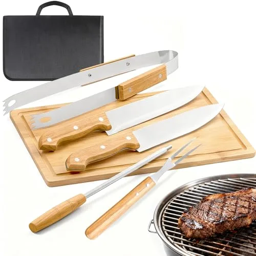 Jogo de churrasco em estojo