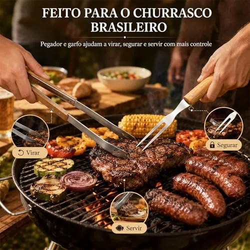 Jogo de churrasco em estojo - foto 5