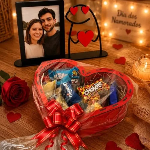 Cesta romântica com chocolates - foto 2