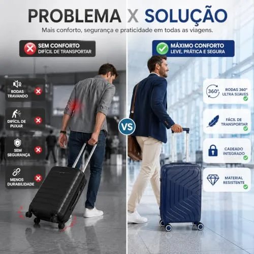 Mala de bordo rígida com rodas 360 - foto 4