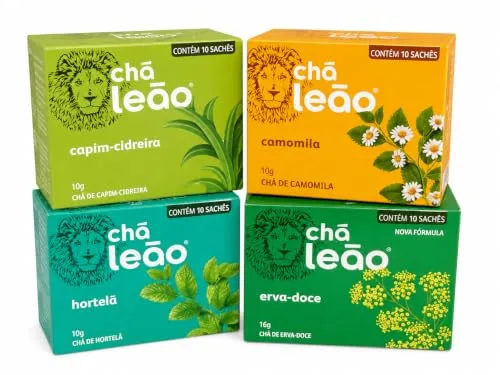 Kit de chás com quatro sabores